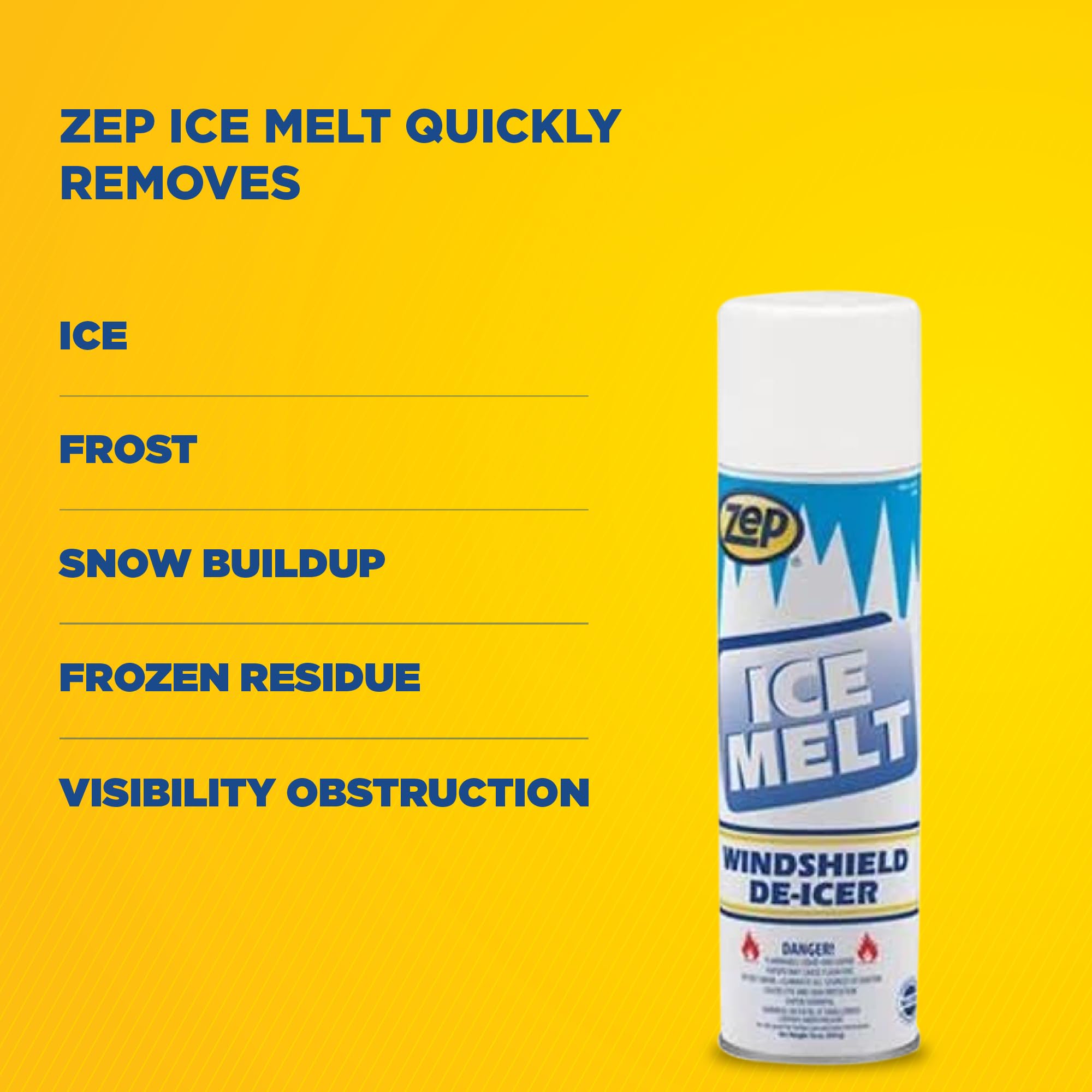 Amazon.com : Zep Ice Melt Aerosol De-Icer for Windshields and
